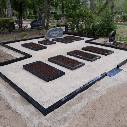 Kapu apmales, kopiņas, pieminekļi, G.K. Service SIA